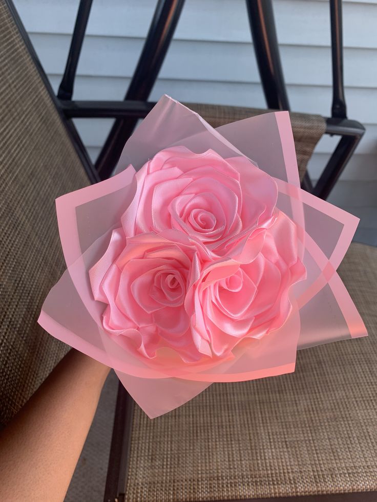 Small Ribbon Flower Bouquet – Ideal for Birthday & Gift Exchange