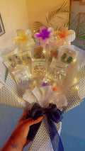 Elegant Earring & Claw Clip Bouquet – Stylish Accessories Gift Arrangement for Girls
