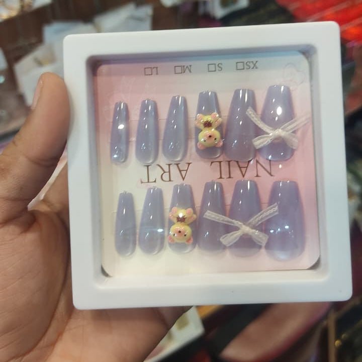 Glam Press-On Nail Set – Ready-to-Wear Nail Art